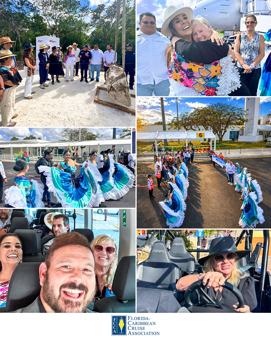 FCCAupdates's tweet photo. Strengthening connections, celebrating culture 🤝🌎🇲🇽

FCCA was on the ground in Cozumel, Quintana Roo, Mexico, where our leadership team — CEO Michele Paige and President Adam Ceserano — joined cruise and government leaders for an engaging look at the destination, highlighted by vibrant cultural performances, shared moments of fellowship and meaningful dialogue.

Joining the delegation were Matthew Weintraub of Norwegian Cruise Line Holdings Ltd., Vicky Rey and Jesus Mendez of Carnival Corporation & plc; Rosana Morillos and Victor Monroy of MSC Cruises; and Luli Herreramoro and Ari Adler Brotman of Royal Caribbean Group, who were welcomed by Mara Lezama Espinosa, Governor of Quintana Roo, and Bernardo Cueto Riestra, Secretary of Tourism.

The visit reflects a shared commitment to deepening partnerships, enriching the visitor experience and advancing long-term success for destinations and cruise stakeholders alike. 

#FCCA #CruiseIndustry