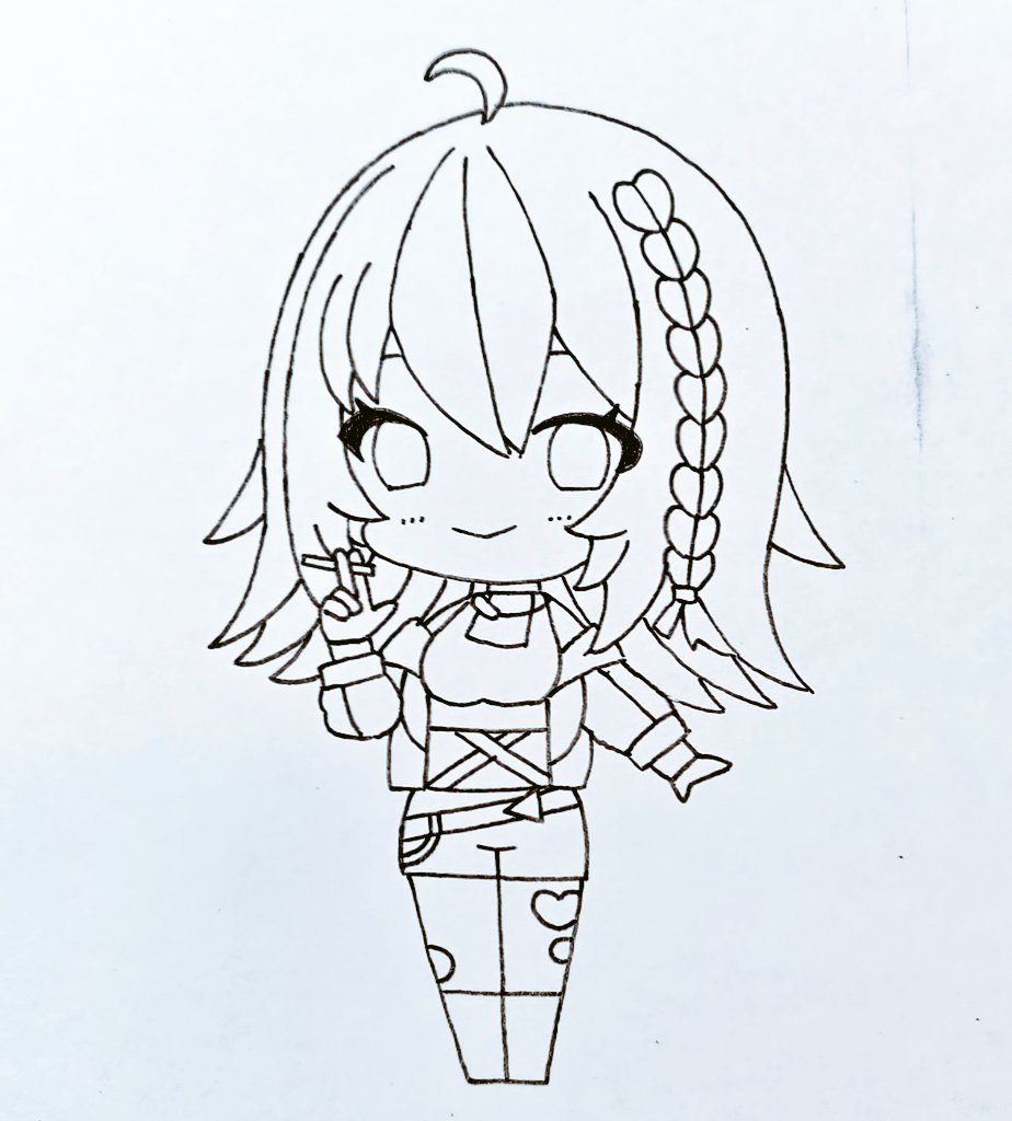 rusu02181536's tweet image. 萌実ちゃん🔔💝
 #萌実
#MoemiART
 #あおぎり高校美術部