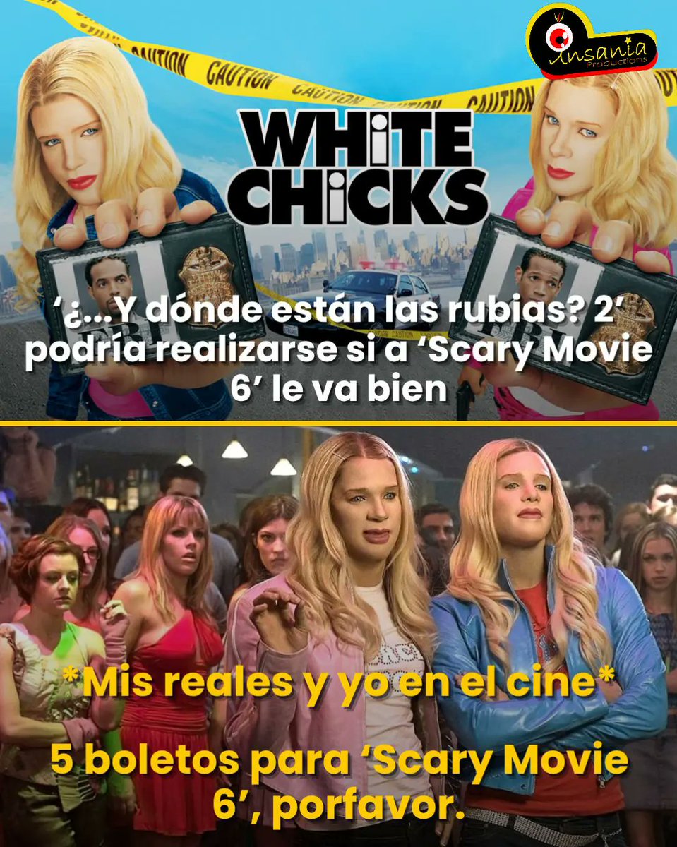 InsaniaProd's tweet image. Shawn y Marlon Wayans por fin hablaron sobre la esperada secuela y mencionaron que si el nuevo reboot de 'Scary Movie 6' (que ellos están escribiendo) es un éxito en taquilla, '¿Y dónde están las rubias 2' será una realidad.
#cine #peliculas #scarymovie6  #ydondeestanlasrubias