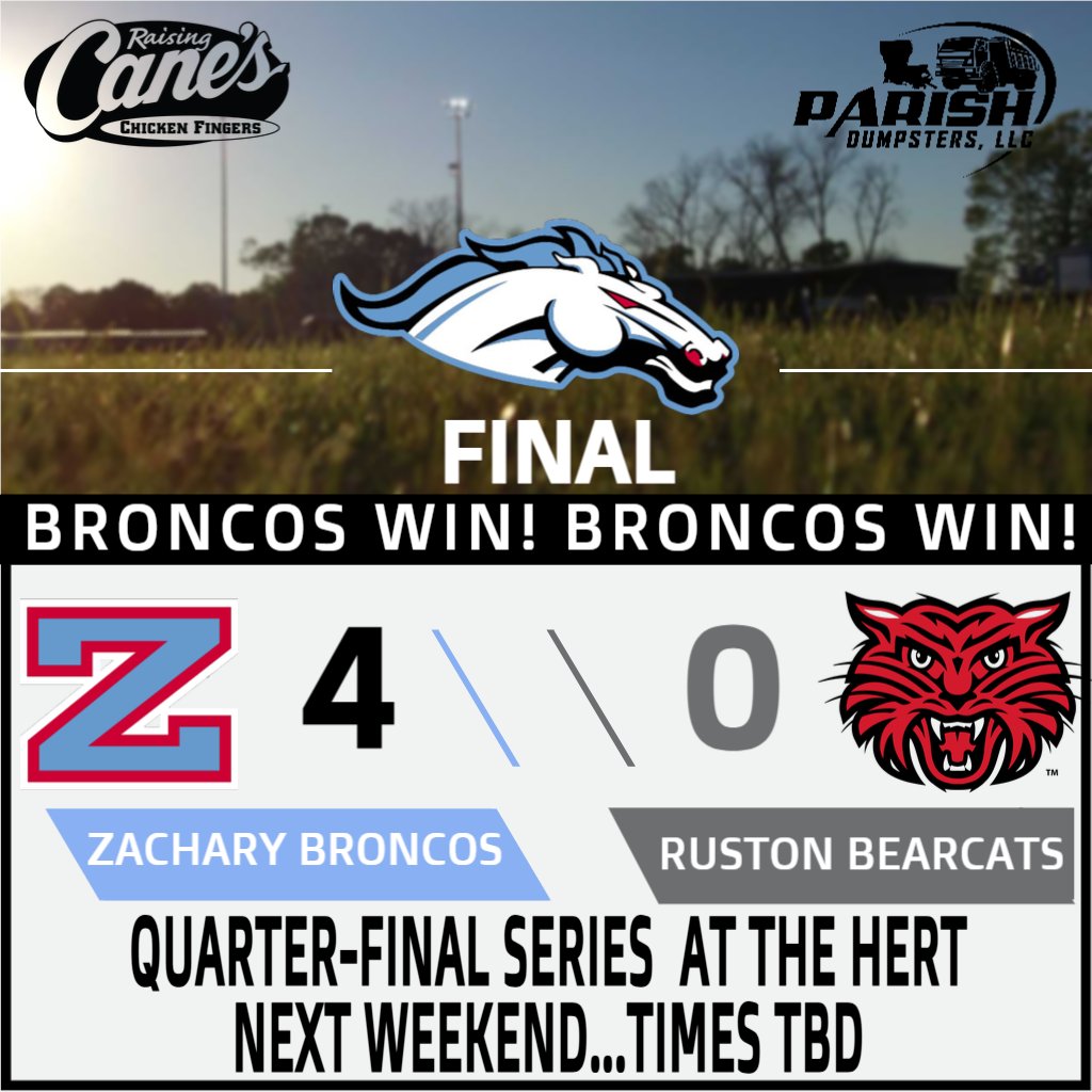 _ZHSBaseball's tweet photo. Final from the Hert! See you next weekend Bronco Nation! https://t.co/iZiCxDSFMl