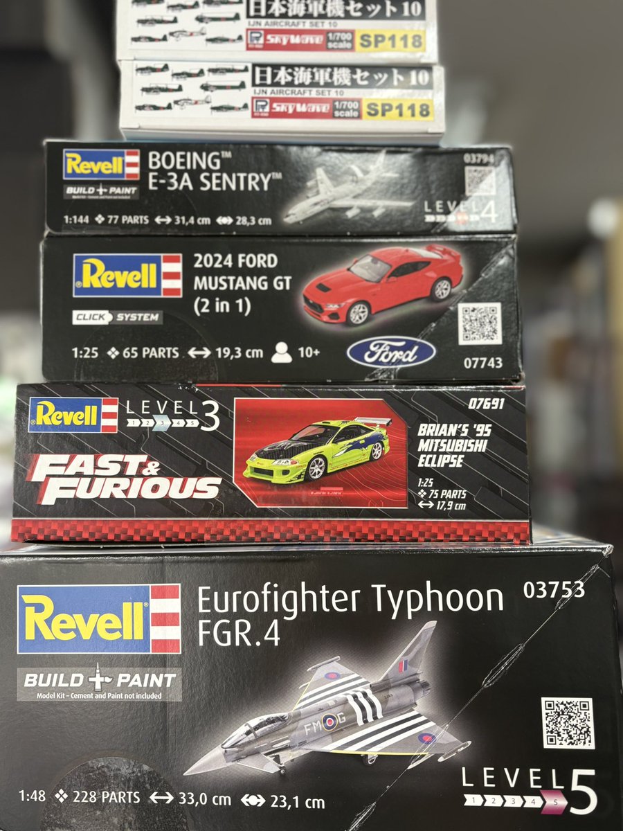hobby808's tweet image. 2026.4.25 入荷の2じゃ ٩( ᐛ )و
#レベル
ユーロファイター タイフーンFGR.4
ボーイング E-3A
マスタングGT
#ピットロード
日本海軍機セット
#wave
アイドルマスター 筐体
マルチストレージケース
#グッスマ
須田恭也 サイレン
#浜松市 #模型屋 #プラモデル
#スケールモデル
#ホビーショップやおや