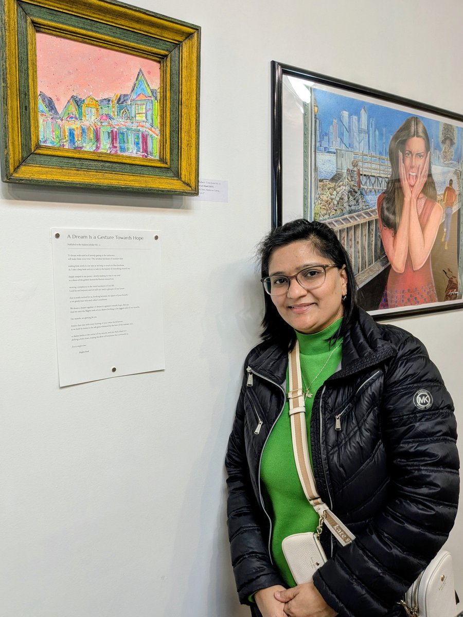 Meghasood16's tweet image. Sharing some pictures from the #launchparty of the 20th issue of @thehudsonscholar. A huge shout-out to EIC Milan Zhu and the team for bringing such gorgeous issues to fruition every month.
#NationalPoetryMonth #poetrycommunity #poetryofinstagram