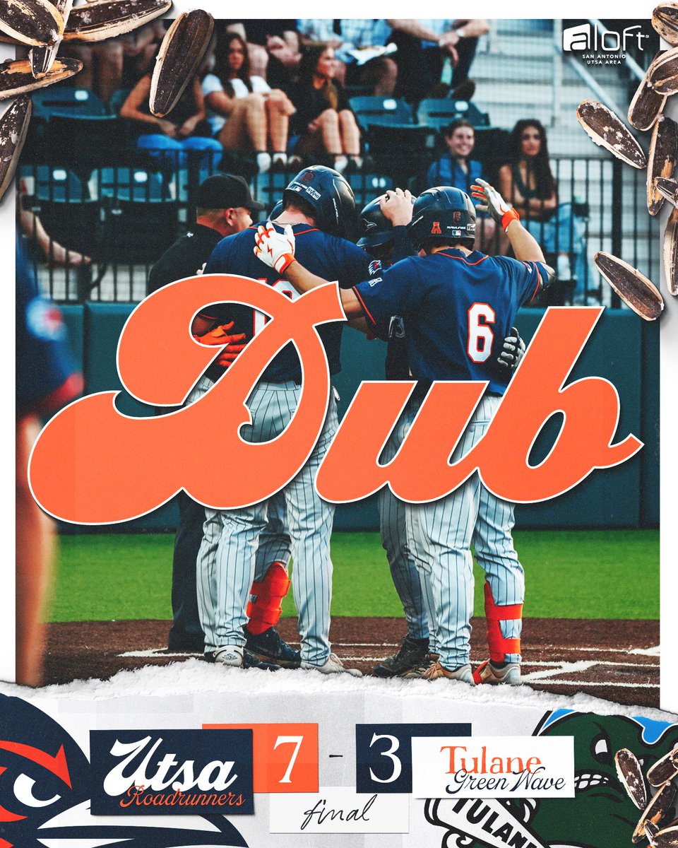 UTSABSB's tweet image. Po’ Boy that’s a ‘Runner dub!

#BirdsUp🤙 | #LetsGo210