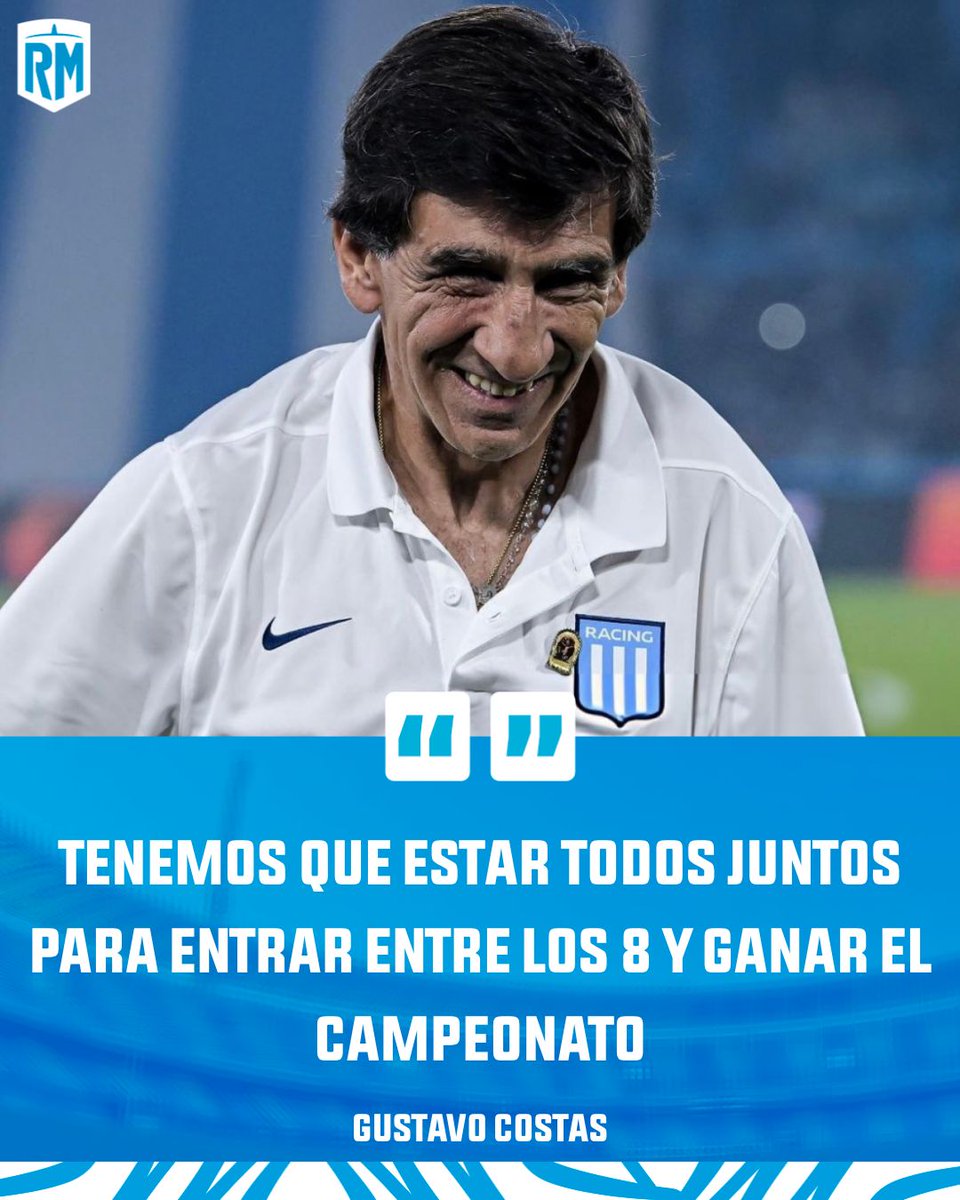RacingManiacos's tweet image. EL MENSAJE DE GUSTAVO COSTAS PARA LOS HINCHAS DE #RACING DE CARA A LO QUE SE VIENE 👇