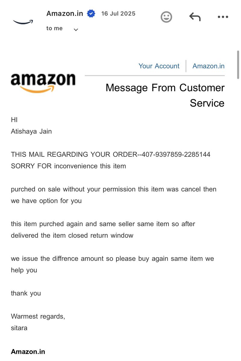 atishayagoyal's tweet image. @amazon my product is still not delivered, and my query is still resolved. It’s been eight months shame on you @amazonIN @JeffBezos @ajassy . Please to all customers don’t buy expensive product from Amazon.