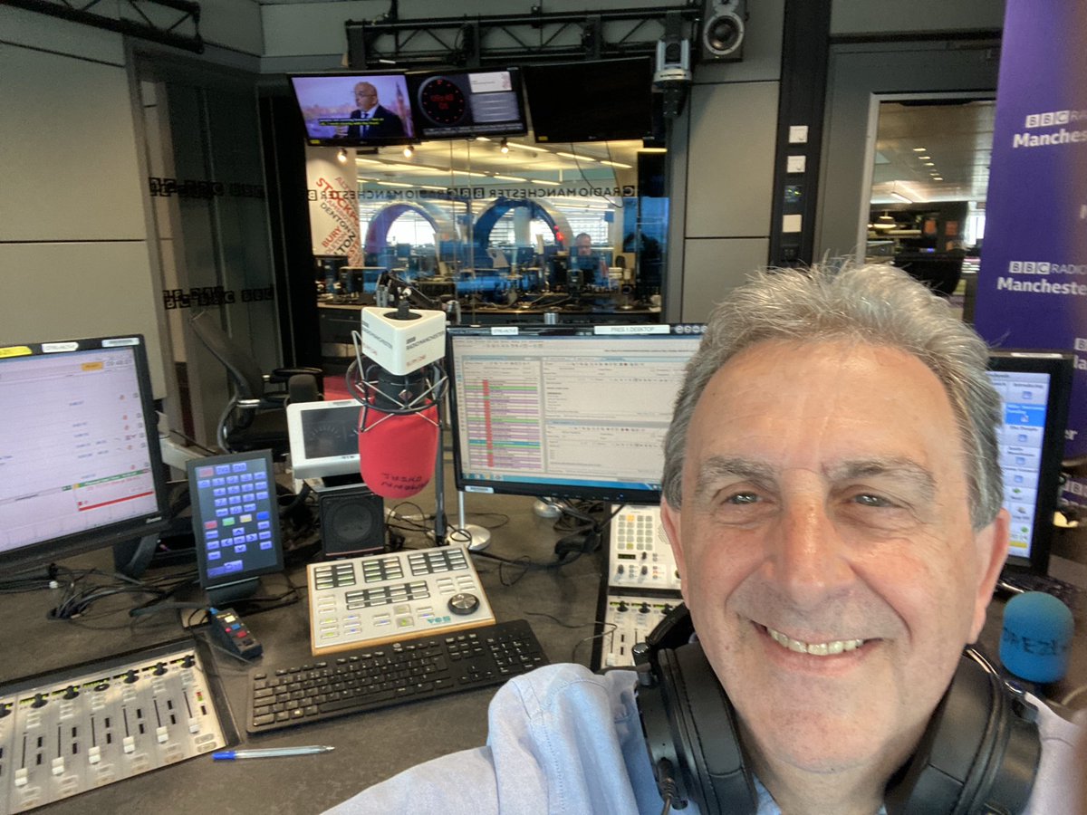 EamonnONeal's tweet photo. And back in early this morning. Saturday Breakfast  ⁦@BBCRadioManc⁩ .  6-10am   I'll be testing you later https://t.co/iACIj0bbQf