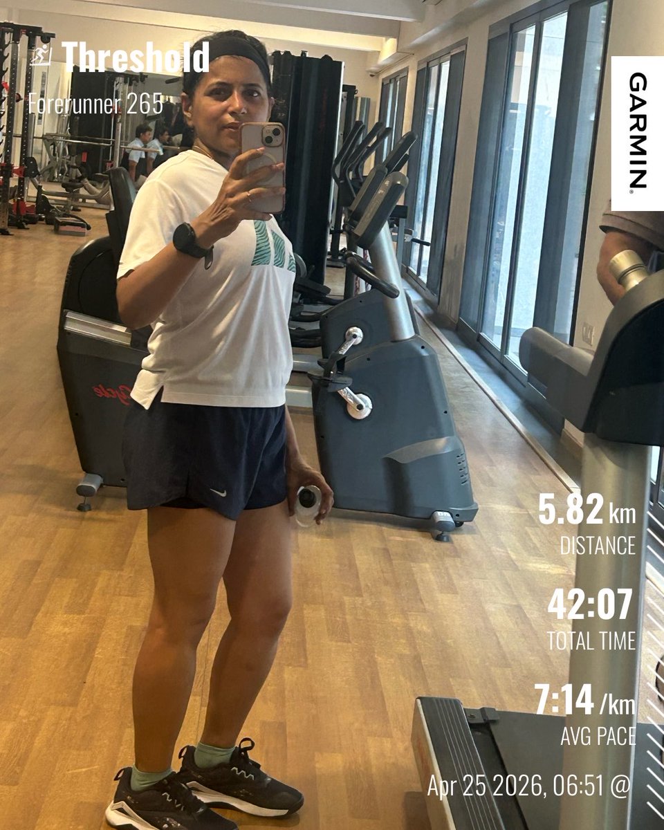 NagavidyaR's tweet image. Threshold running on the mill 
#Run #Sweat #Movewhileyoucan #LevelUp #SlowlyButSurely #FitOver40
#BangaloreRunners