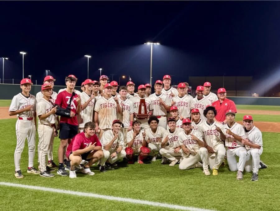 katyhsbaseball's tweet photo. Your 2026 Katy Tigers are District Champs! #RoadToRoundRock https://t.co/36LGVjz9pj