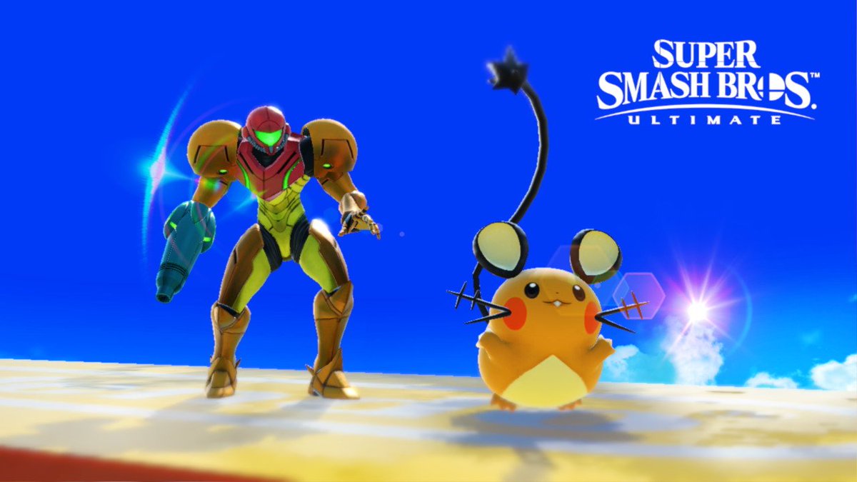 Felix199027's tweet image. Samus founds a cute little mouse. #SmashBros #NintendoSwitch #SmashBrosUltimate #Samus