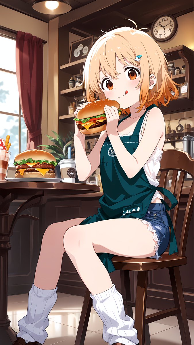 pote_bus's tweet image. マシュマロ・クラウド・レイヤーさん(バイト中2)

検索除外されたみたいなのでリトライ
何個食べたら戻れるかな？

＃AIイラスト #AIart #4KUHD #陽葵