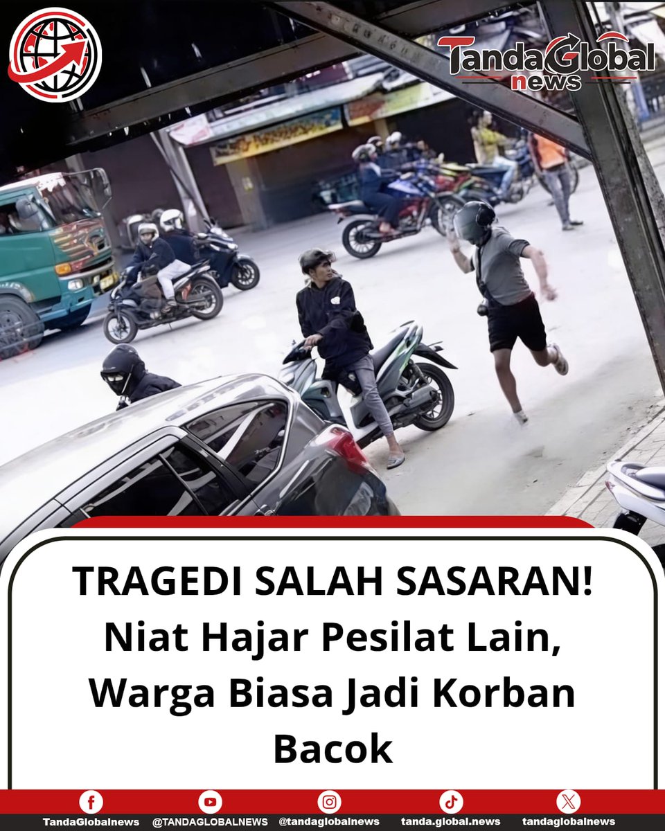 tandaglobalnews's tweet photo. Anarkis! Rencana Sweeping Antar Perguruan di Gresik Berakhir Tragis, Warga Tak Bersalah Jadi Korban
 
kronologi selengkapnya 
https://t.co/nMTBUQHQza
#GresikUpdate #Persilatan #Kriminalitas #HukumAdil #tandaglobalnews https://t.co/62luuWWJmW