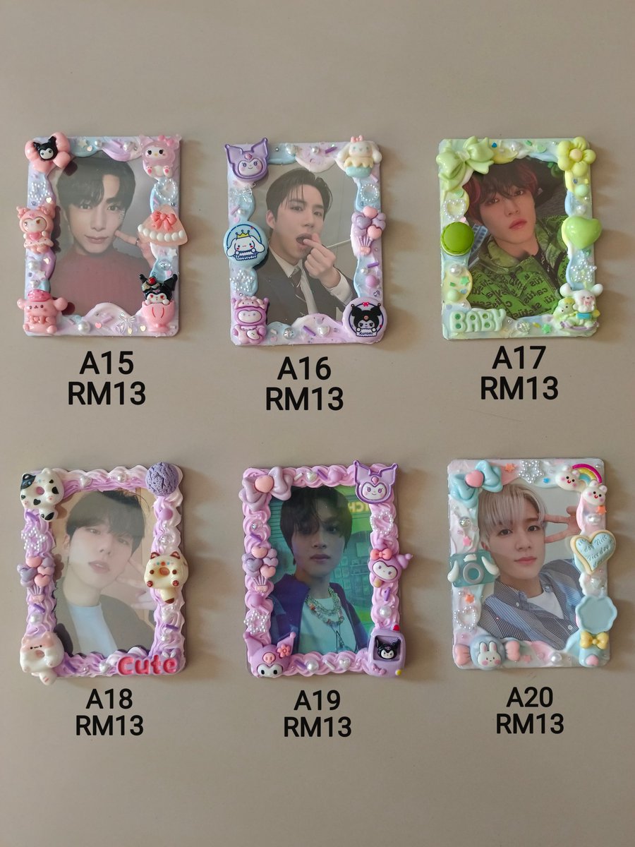 WTS READYSTOCK 🇲🇾
DECORATED CREAM TOPLOADER 
(DIYMYSELF)
PRICE:💰 （Buy 2 or more and get discount）
❗ No include Photocard 
Postage :  WM RM8  EM RM14
DM ME🙏
#pasartoploader #Toploader
#pasarNCT #pasarATEEZ #pasarTREASURE  #pasarnctdream #pasarskz #pasarseventeen #pasarexo