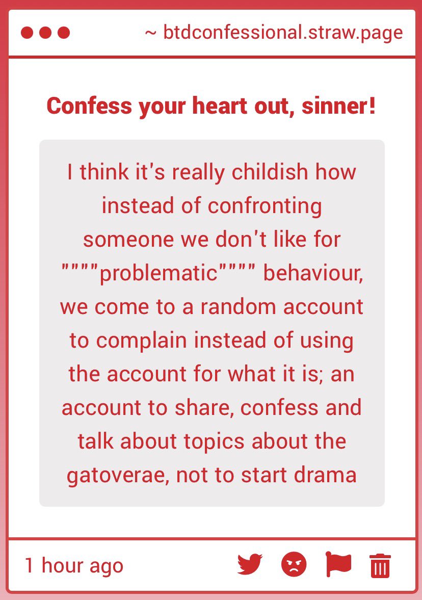 BTD Confessional 🦊🔨 𖦹 tweet media
