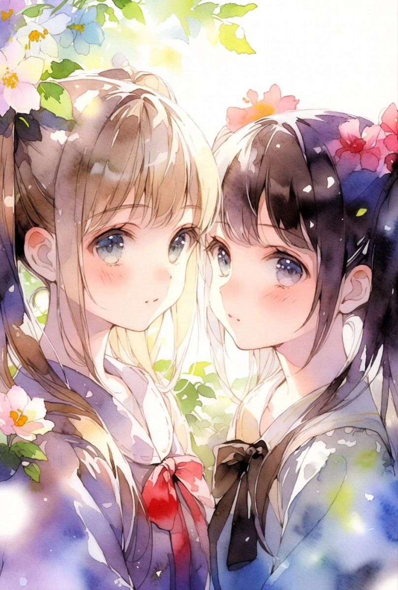 実はGrok先生… 女の子と少女では画風が変わります😅 「尊い」とか「超