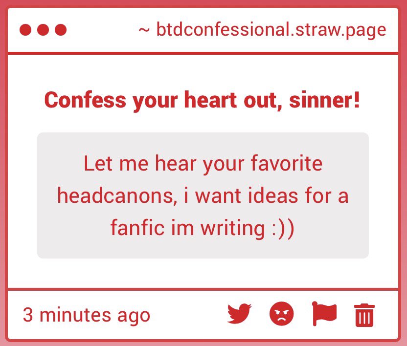 BTD Confessional 🦊🔨 𖦹 tweet media