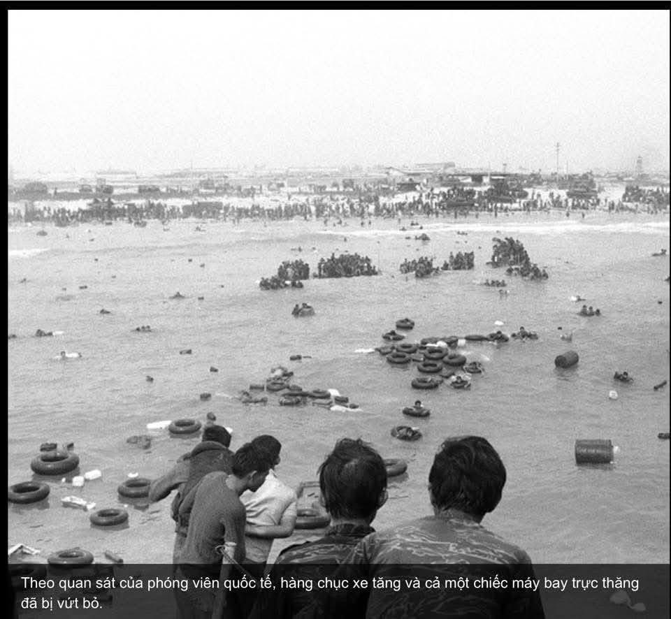 binancevn1's tweet photo. Đây là những hình ảnh ghi lại vào ngày 30/4/1975 khi quân Giải phóng tiến vào Sài Gòn lúc này lính Ngụy cởi giày tụt quần bỏ chạy,  tìm cách rời khỏi Sài Gòn,.... https://t.co/H47YUTExgP