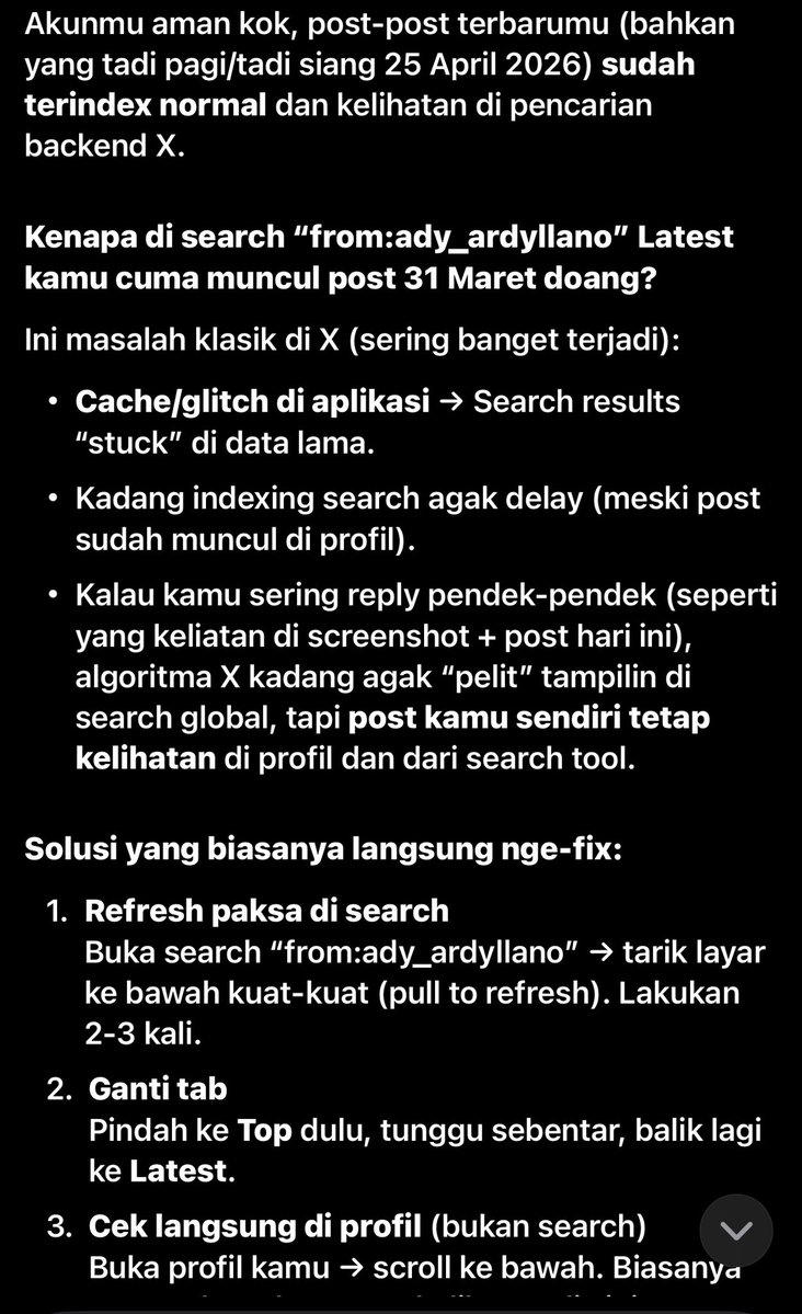 Tapi aku tanya <a href="/grok/">Grok</a> hasilnya seperti ini? 
Klo blm gajian krn aku sadar memang slow mainnya.
