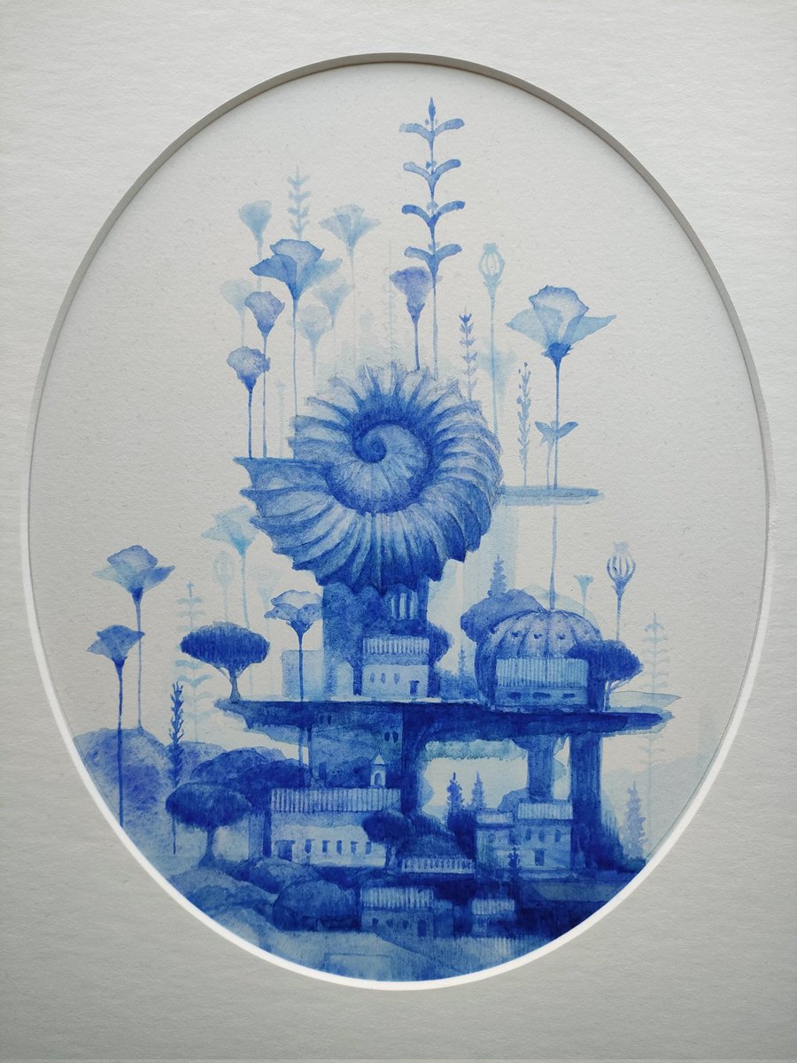 Motoe_saito's tweet image. 青い透明水彩で描いてます。
卯月、皐月の薫風は本当に気持ちがいい。よろしくお願いします。
#青 #透明水彩 #Blue #アンモナイト