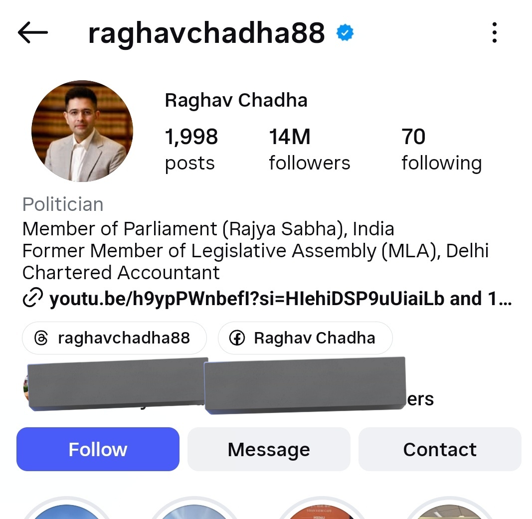 रातों-रात गद्दार राघव चड्ढा को 6 लाख लोगों ने किया UNFOLLOW ❗