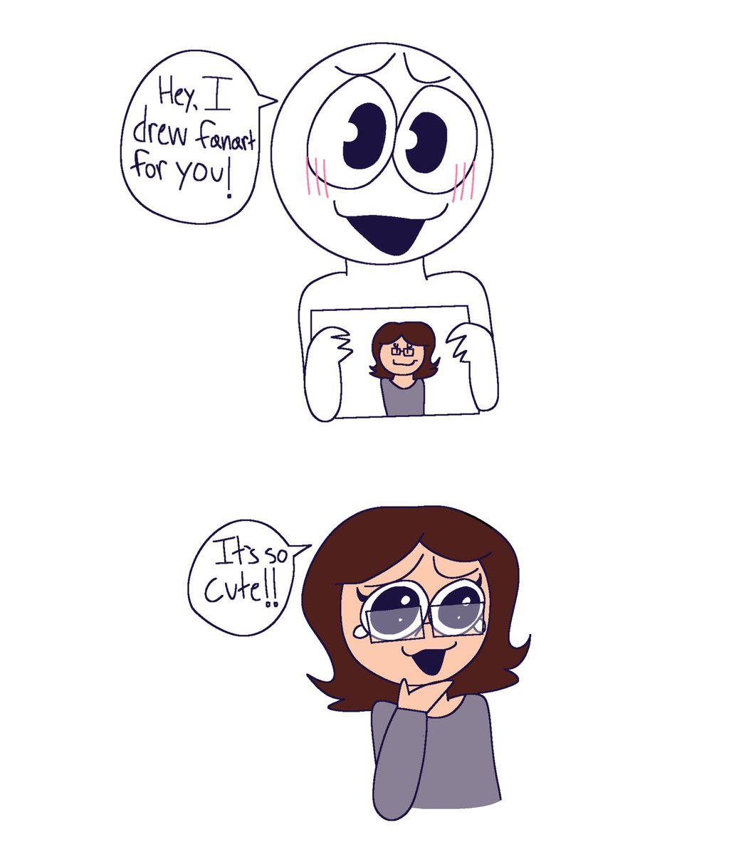 My reaction when people draw me fanart🥺