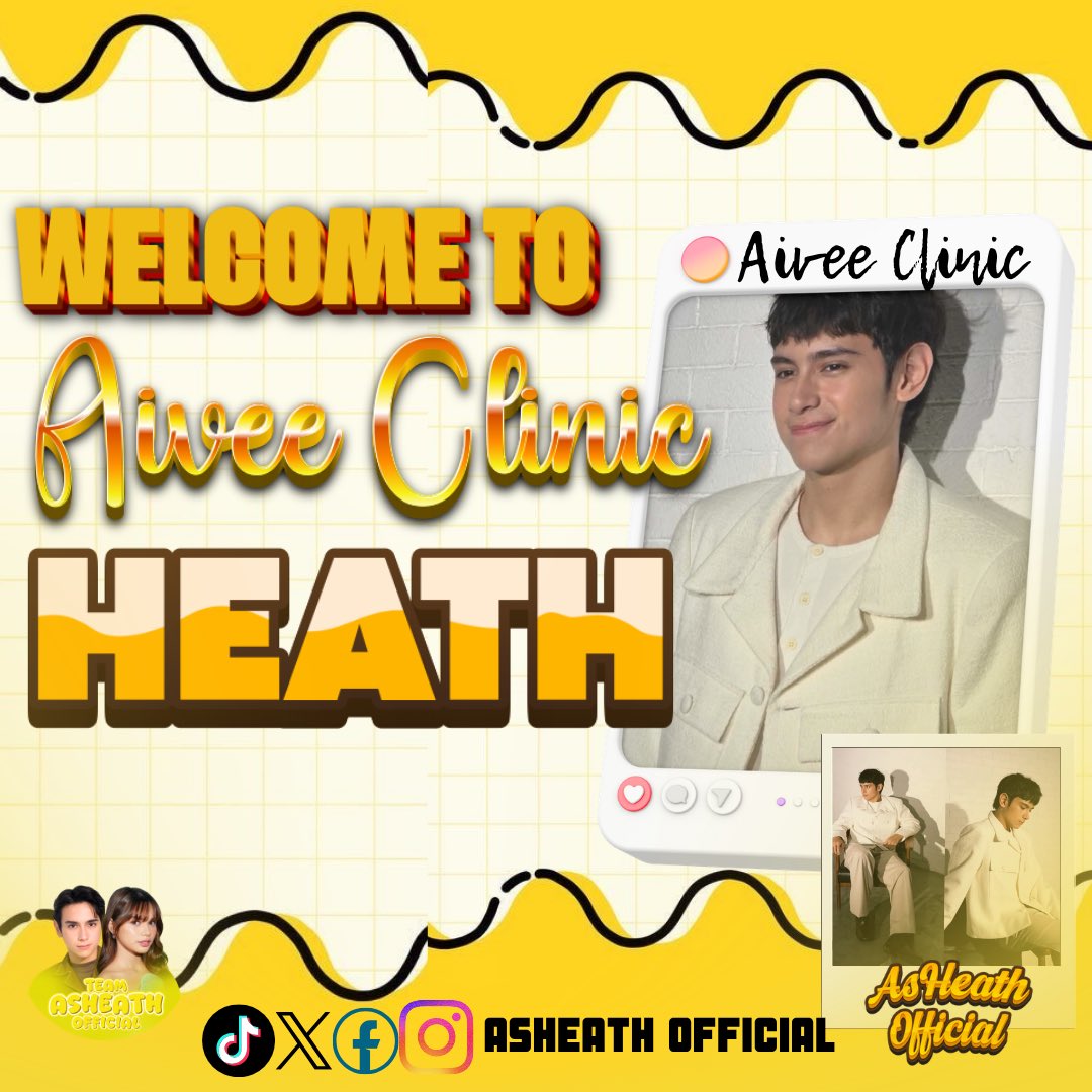 ASHHEARTSSSS's tweet photo. 𝐇𝐄𝐀𝐓𝐇 𝐗 𝐀𝐈𝐕𝐄𝐄 ✨

So proud of you, Heath! Another big milestone as you become part of Aivee Clinic 💛 Your hard work and dedication are truly paying off, and you deserve every opportunity coming your way.

We’ll always be here supporting you—louder and prouder every time. This is just the start of even greater things ahead!

Keep shining, Heath! 🌟
 #HeathJornales | #AsHeath