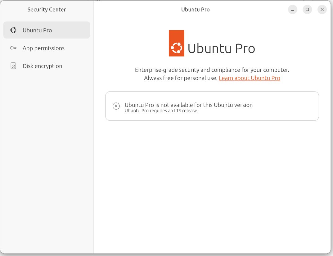 TheSumanG's tweet image. Dear @ubuntu,

I have upgraded my machine with a fresh install of Ubuntu-26.04 but the Pro stuff is missing ! 

#Linux #Ubuntu