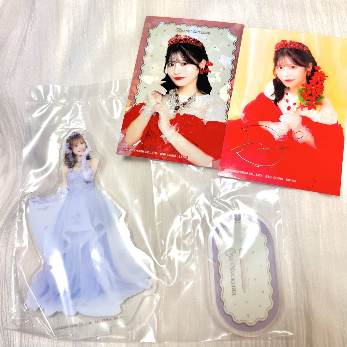 一番くじ FRUITS ZIPPER 譲：D章 アクスタ 仲川瑠夏さん💜 H章