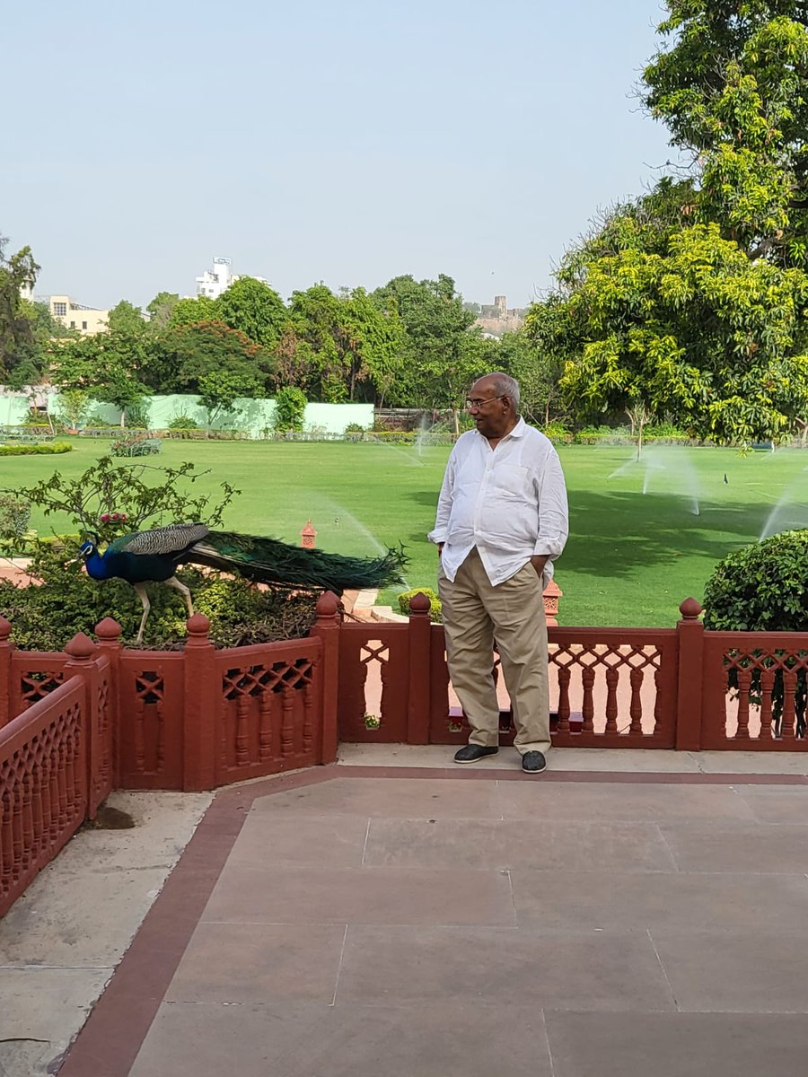 drusawasthi's tweet photo. Standing amidst nature beside India’s national bird, the Peacock, one is reminded that true grace lies not in noise, but in dignity, patience, and quiet confidence.

Nature teaches us that real strength is reflected in humility, balance, and the ability to preserve one’s identity with pride. 🦚🇮🇳

#Nature