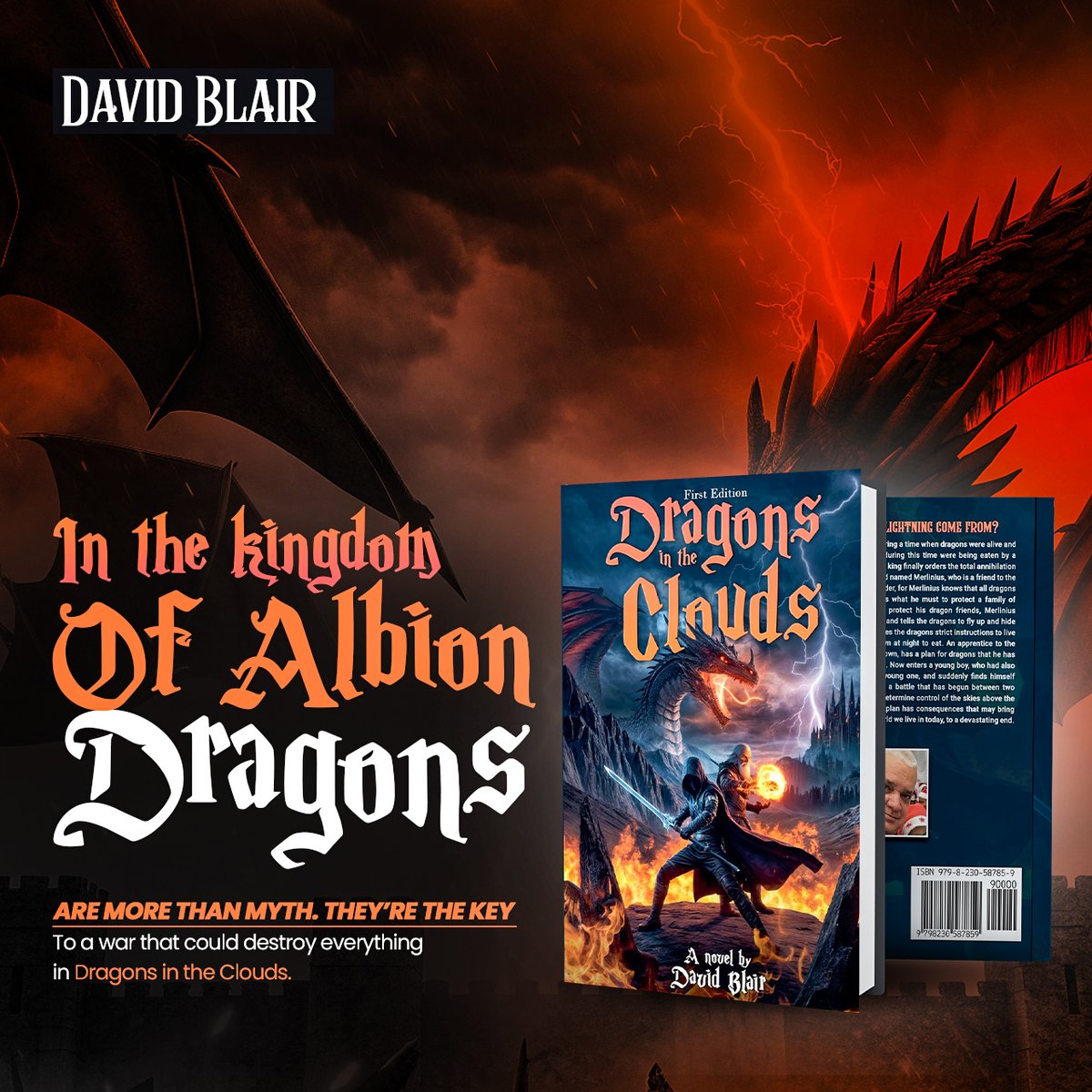 Davidblr777's tweet image. #FantasyBooks amazon.com/Dragons-Clouds… #bookstagram The skies crackle with lightning as a little girl asks, Daddy, where does lightning come from? This question sets off an epic adventure involving dragons, magic, and betrayal that could reshape our very world
