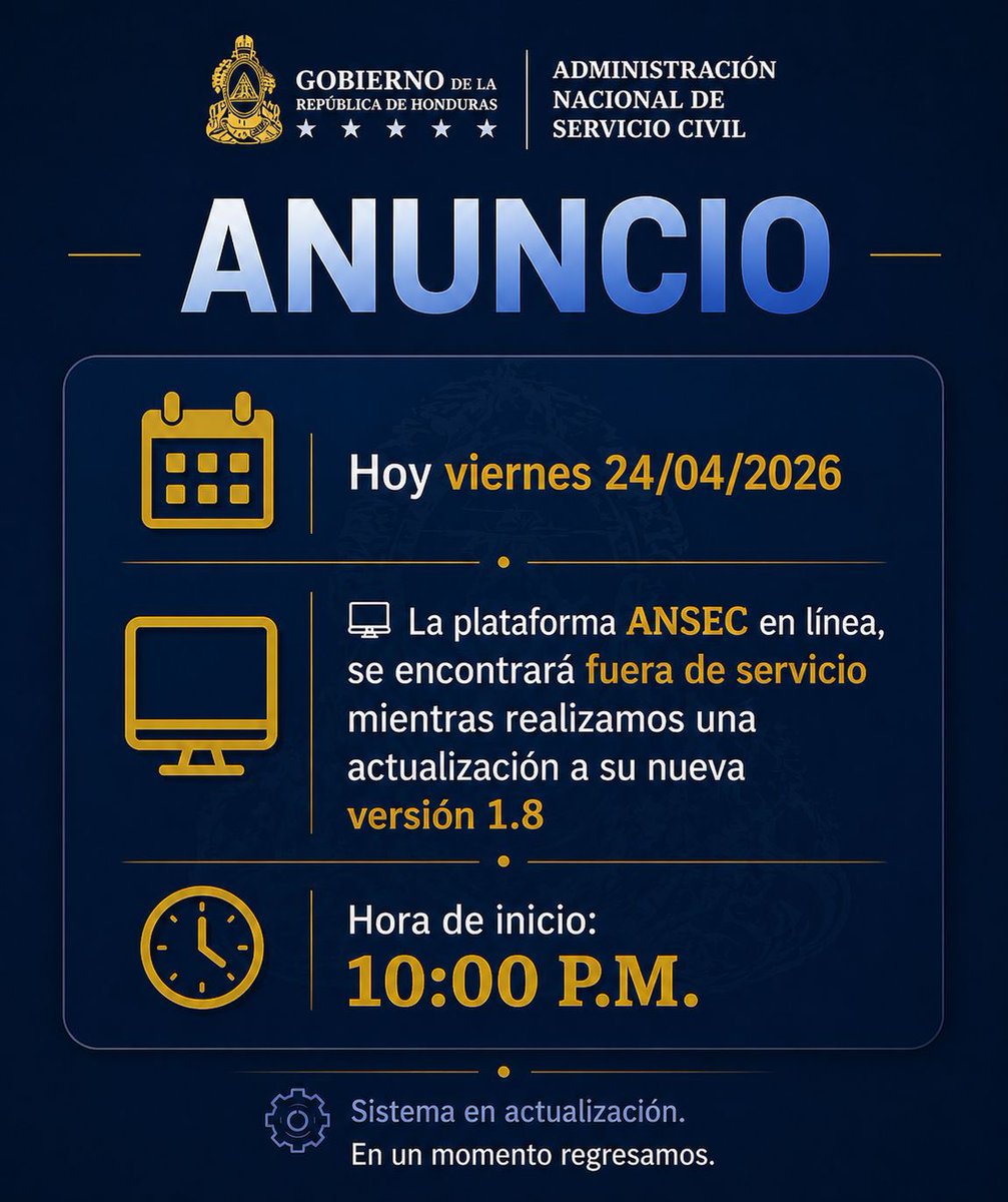 Admon. Nacional de Servicio Civil tweet media