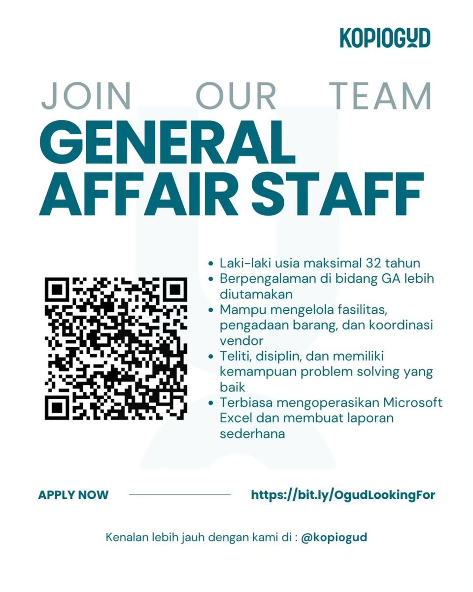 makassarloker's tweet image. Lowongan Kerja Makassar Terbaru
.
Sabtu, 25 April 2026
.
Temukan lowongan kerja lainnya di akun IG kami : instagram.com/lokersulawesi instagram.com/lowongankerjam…
.
#lokermakassar #hiring #makassar