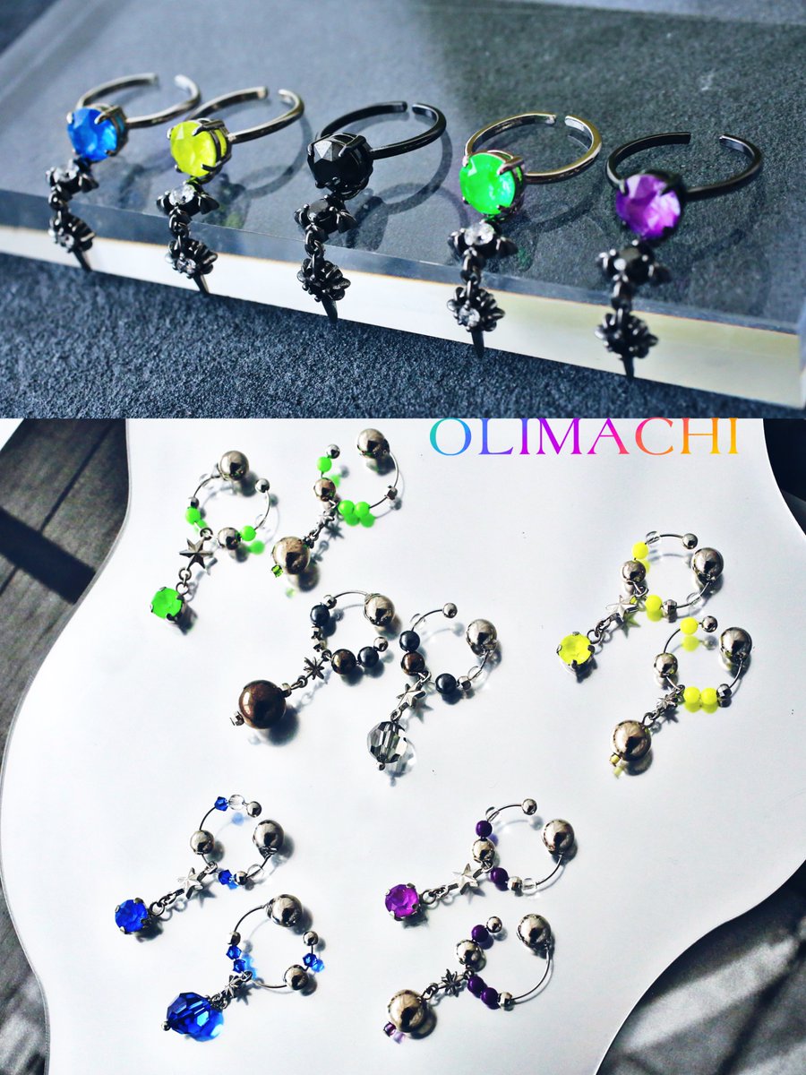 ✧̣̥̇‧ 𝗡𝗘𝗢𝗡 𝗰𝗼𝗹𝗹𝗮𝗿‧✧̣̥̇‧ 💙💚🖤💛💜 目を惹くネオン