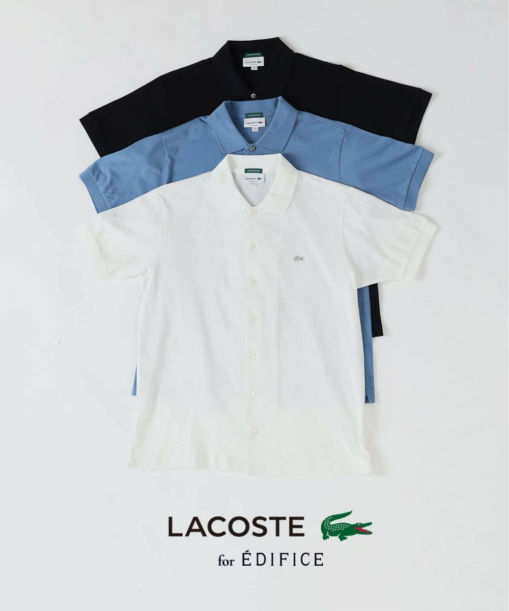 EDIFICE × LACOSTE 2026 SS 別注 “COOLMAX フルオープン 半袖