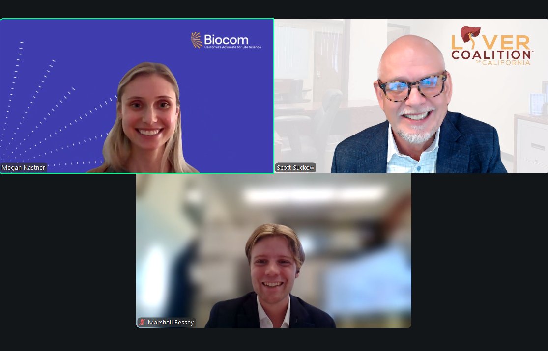 LiverCoalition's tweet photo. Yesterday we joined @biocom in a conversation w/ Rep. @KenCalvert’s office about advancing innovation, protecting patient access, and the potential impacts of #MFNpolicy. For meaningful and sustainable cost savings, we continue to point to the need for #340B & #PBM reform. https://t.co/s3auosazDB