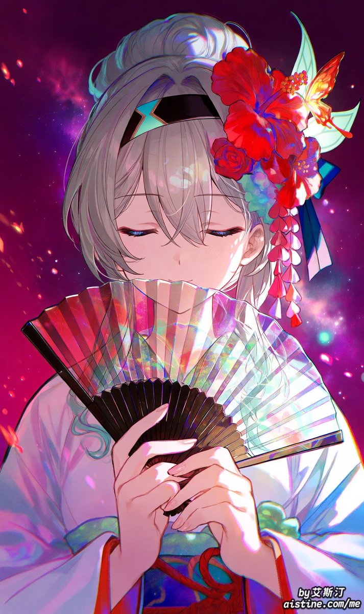 aistine_x's tweet image. 「紅に染まる、夢のようなひと時を。」✨
"A dreamlike moment, dyed in crimson." 🌺💫
#崩壊スターレイル #ホタル #Firefly #HonkaiStarRail
#AIart #PixAI #PixAITsubaki2