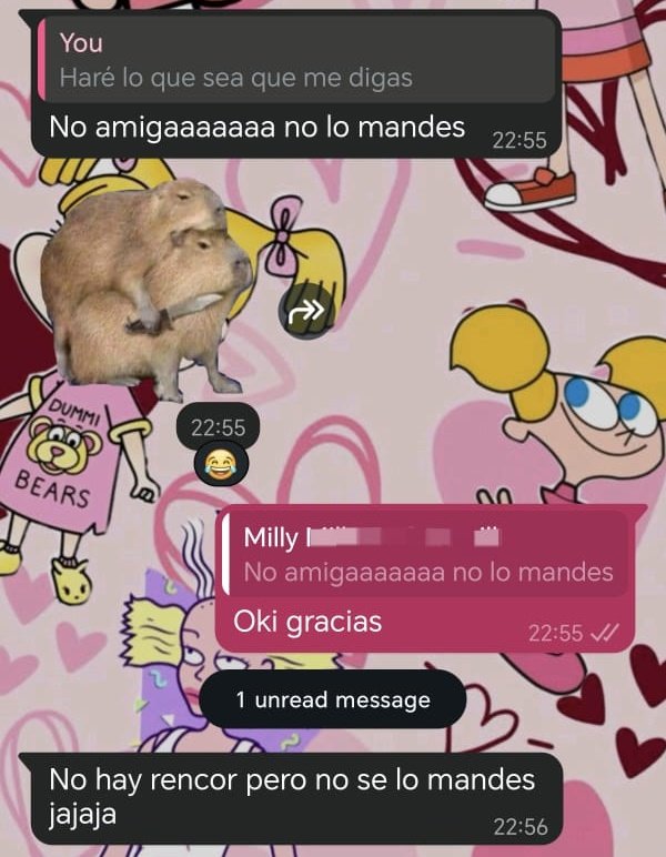 Estaba pensando escribirle a alguien, pero grscias a dios por nuestras mejores amigas🥹🫶