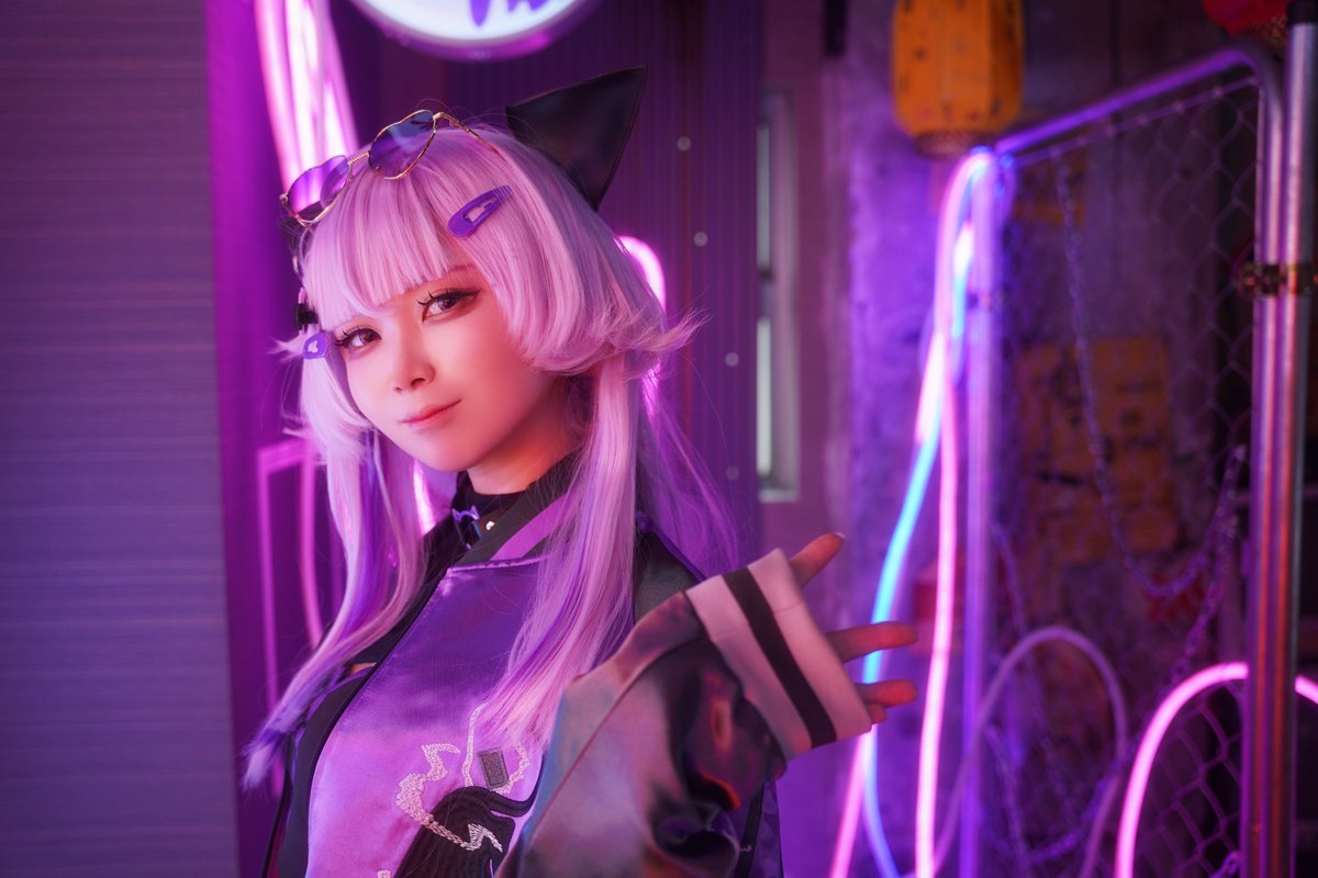 Panna_camera's tweet photo. ホロライブゲーマーズ
猫又おかゆ /ぎゃる衣装       
model:猫鮫あうる様
@cat_shark_1127  
#cosplay https://t.co/KcDz3wSnsn