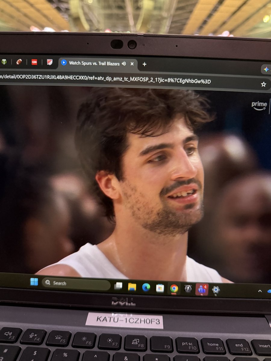 GMottaTV's tweet photo. Deni Avdija got his tooth completely broken and they called the offensive foul on him… #RipCity https://t.co/g1eqDV06fW