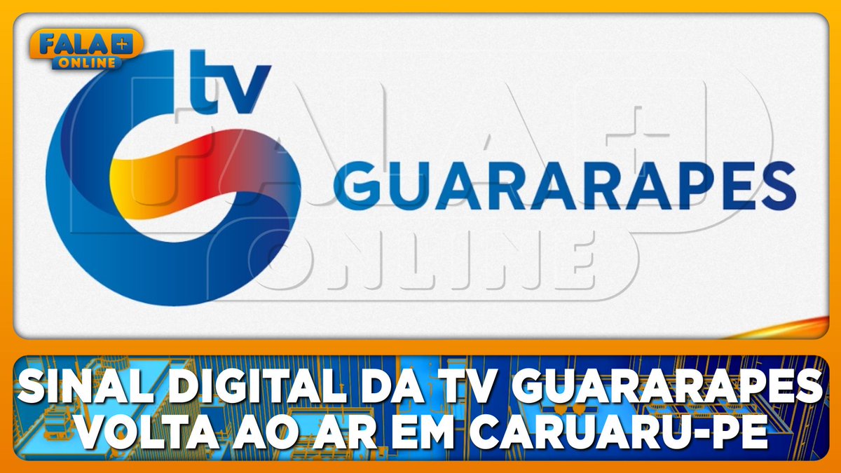 falamaisonline's tweet image. Sinal digital da TV Guararapes volta ao ar em Caruaru-PE.
youtu.be/UXlxDZXAAVI

#TVGuararapes #Record #Televisão #FalaMaisOnline