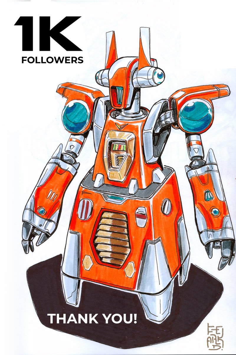 f3rkad's tweet image. 1 000 followers, thank you very much!!! to everyone, your support keep me motivated every single day.

#ferkad #mecha #robot #メカ