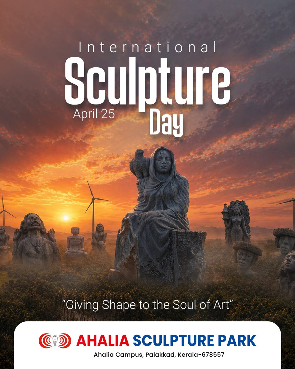 AhaliaIn's tweet image. ✨ Celebrating creativity, art, and expression ✨
 Every creation tells a story, evokes emotions, and reflects the richness of culture and expression.
.
.
.
.
#SculptureDay #ArtCelebration #CreativeExpression #CultureAndCreativity #CelebrateArt #ahaliacampus #palakkad