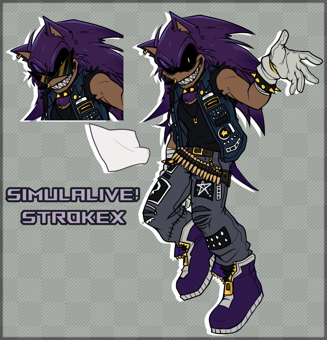 strikezz_xx's tweet photo. //Awesome commission I got from @BSkelebunny01 based on my exe. She did a really good job on SL!Stroke! 
#strokex #simulive #execommunity https://t.co/UdMcX8qMwn