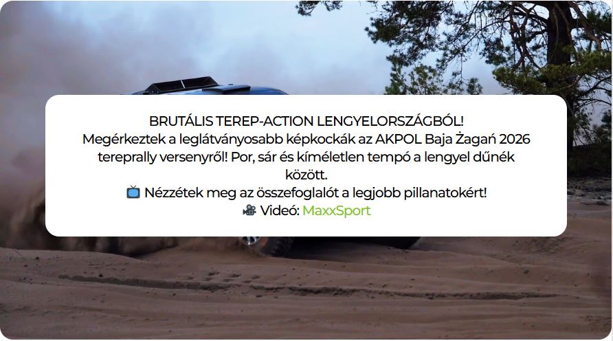 RallyPassH's tweet image. rallypass.hu/akpol-baja-zag…
#rallypass #action #akpolbajazagań2026 #maxxsport #rallyhighlights #tereprallye