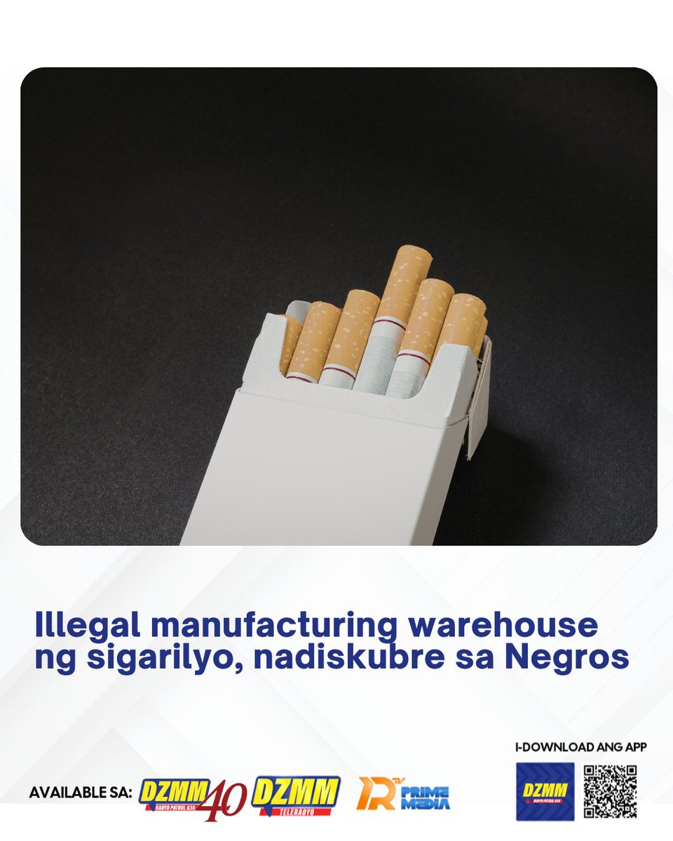 Radyo630's tweet image. Sa isinagawang inspeksyon, nadiskubre ng mga awtoridad ang tatlong loader machine, tatlong packaging machine, at iba’t ibang kagamitan na pinaniniwalaang ginagamit sa paggawa ng ilegal na sigarilyo.

#NIRPO #Sigarilyo #Illegal #DZMMRadyoPatrol630