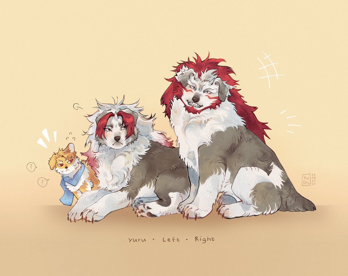 🐶    Yuru • Left • Right    🐶 

#黄泉のツガイ #ヨミツガ #yominotsugai #yushi_art