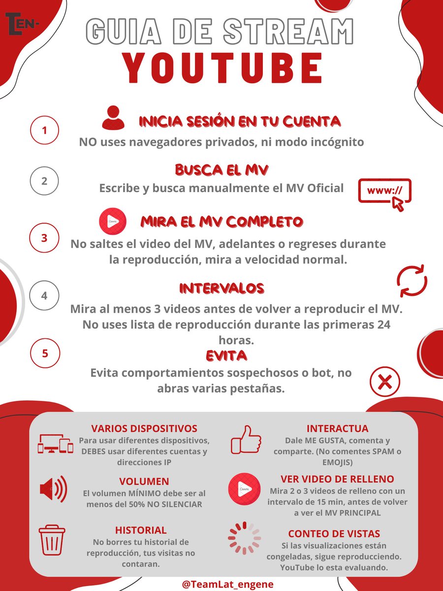 El cover de nuestro maknae está a nada de salir, así que aquí tienen una guía de stream en Youtube para manejarlo manualmente!!

Meta establecida 🔔 ┃ 1.5 millones de vistas y 225k likes en las primeras 24 horas 

📌 no se utilizan playlist (queue) las primeras 24 horas
📌 es