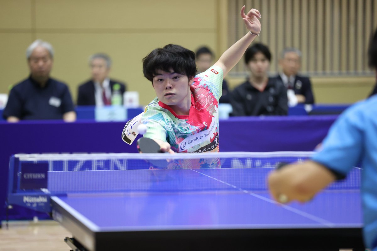 JTTL_now's tweet photo. ただいま試合中！🔥
https://t.co/1eGexQ1JPs

男子決勝
渡辺（協和キリン）- 谷垣（ケアリッツ・テクノロジーズ）

女子決勝
田村（十六フィナンシャルグループ）- 枝廣（中国電力ライシス） https://t.co/dc4eXc3E1W