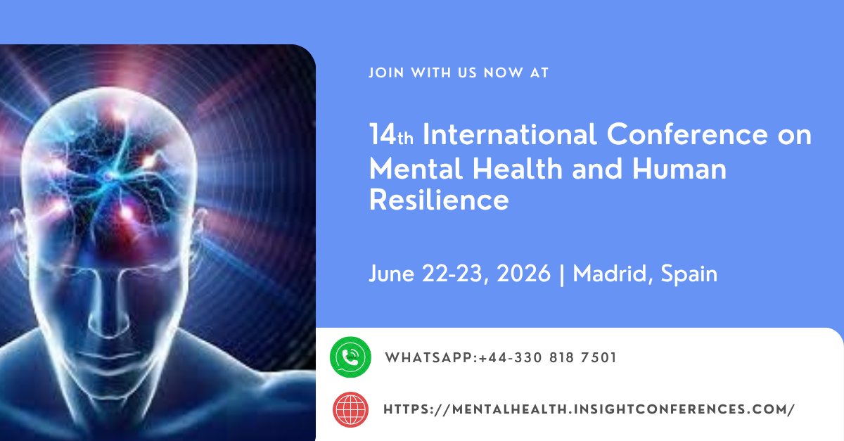johnwil07208867's tweet image. 🗓️ Mark your calendar! #MentalHealth2026 Conference is the place to learn, connect, and grow. Don’t miss out on this transformative #event. 
Visit: cutt.ly/JtF0mAdZ
#SaveTheDate #humanresilience #mentalhealthawareness #healthcare #psychiatrists #stress #health
