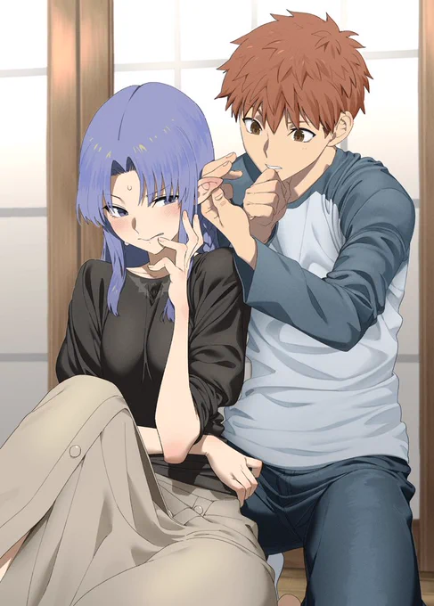 skebでラスペさん( )にFateのメディアさんと士郎のイラストを描いていただきました! エルフ耳に興味津々な士郎と耳を触られて照れてる可愛らしいメディアさんです! 素敵なイラストありがとうございました!