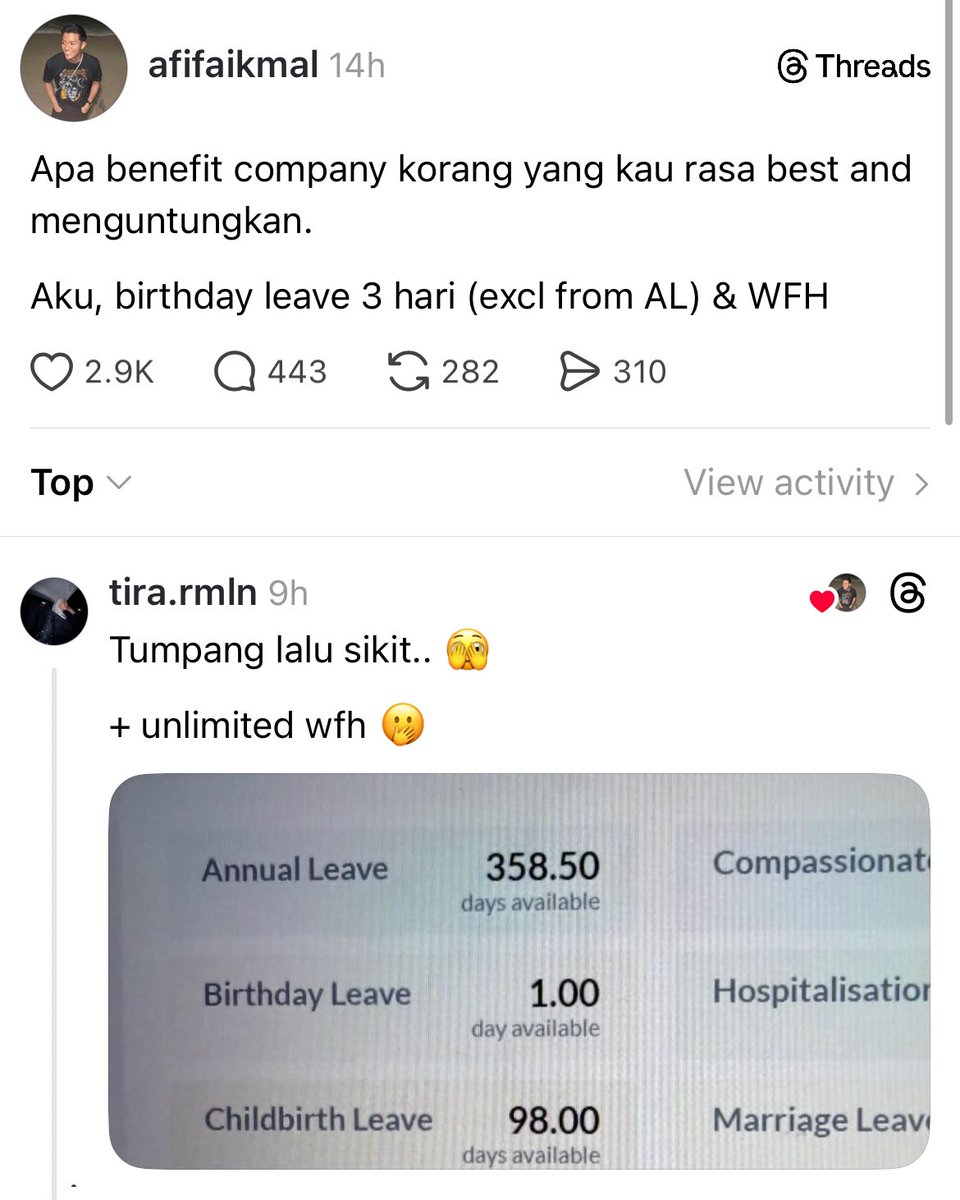 localrkyt's tweet photo. Fuhh boleh pakai terus AL setahun tak masuk kerja 😭 https://t.co/wC0jbRA4fs